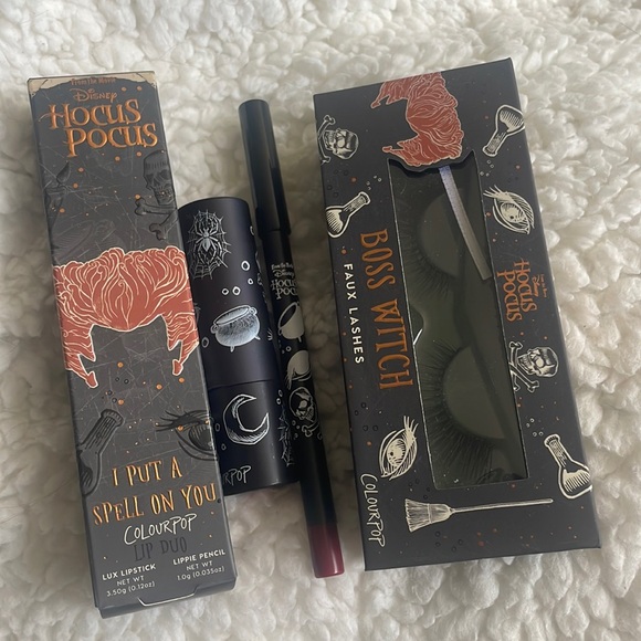 Disney Hocus Pocus x Colourpop Brand New Lip & Fake Lash Bundle - Picture 1 of 7